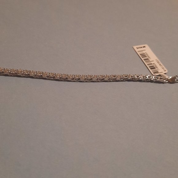 Sterling Silver 1/8 ct diamond bracelet 7.25 in - Picture 8 of 10